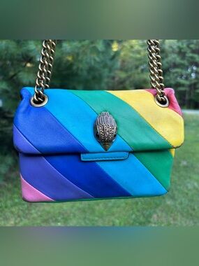 Kurt Geiger Leather Rainbow Shoulder Bag